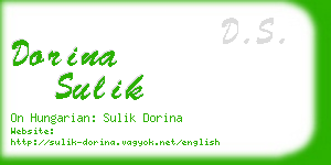 dorina sulik business card